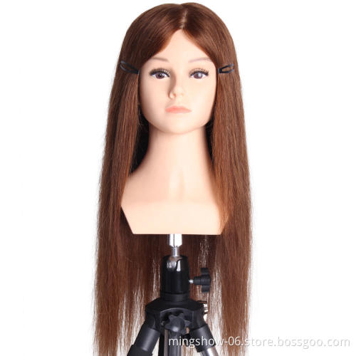 head dolls for hairdressers long human hair mannequin head hairstyles Female Mannequin Hairdressing Styling Training Head